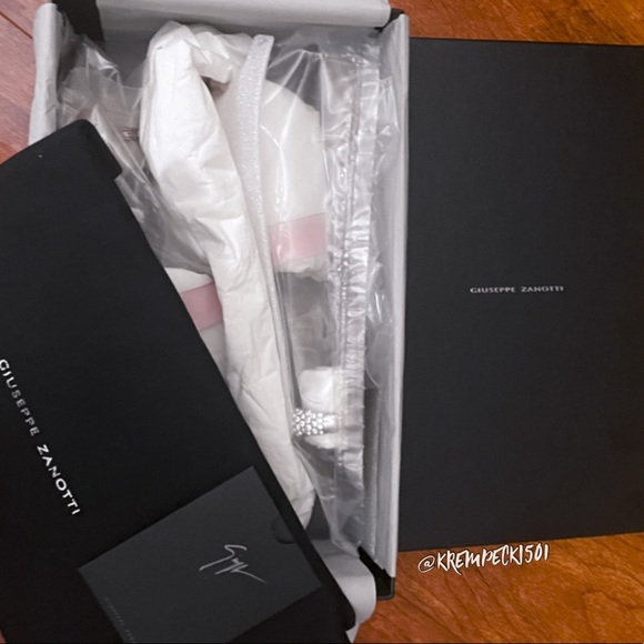giuseppe zanotti NIB rosegold crystal toering flat - Picture 15 of 16